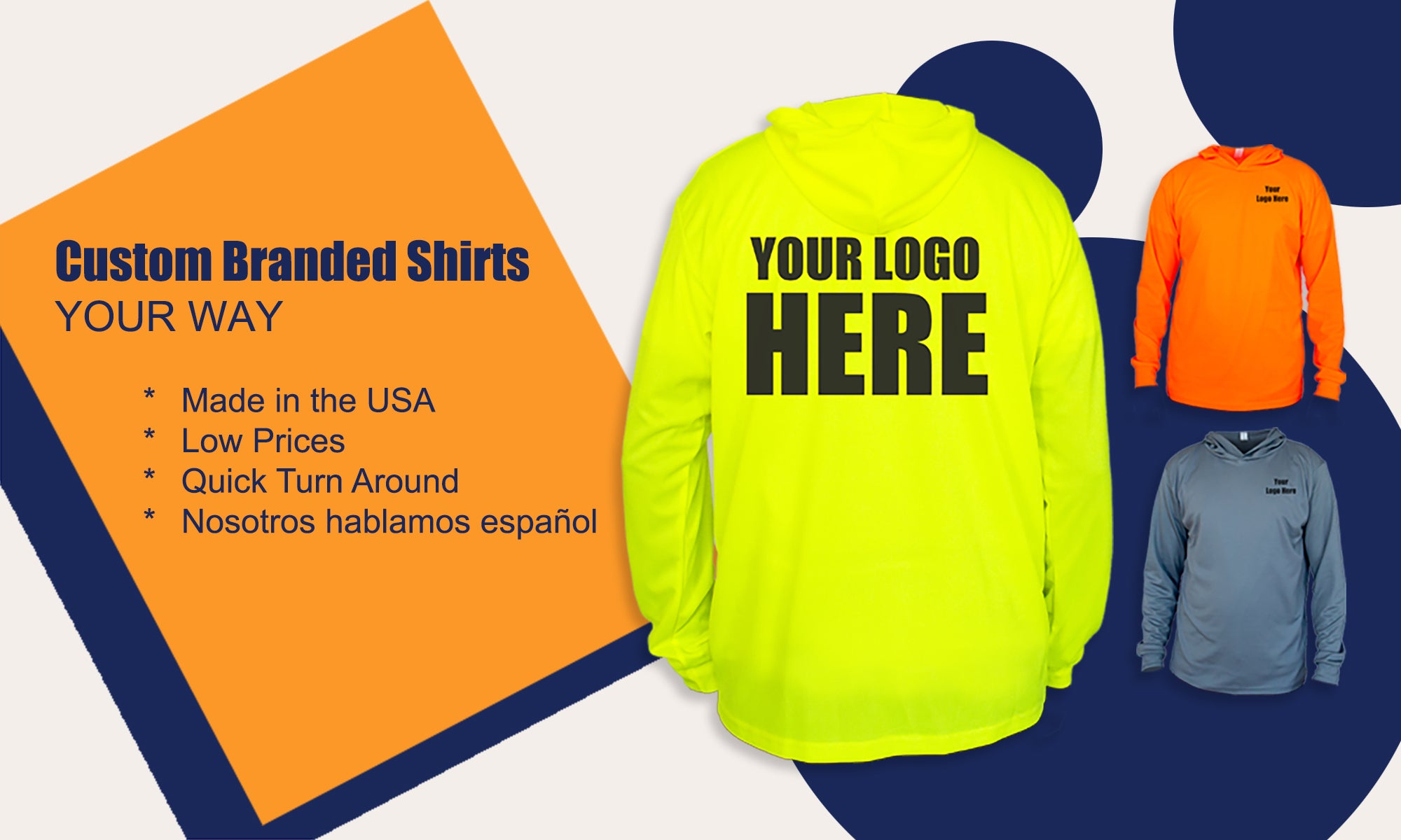 Branded construction shirts in Maywood, CA. 